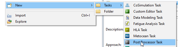 create post proc task